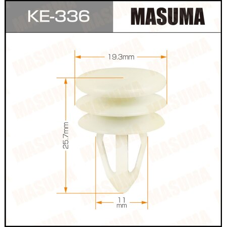 Retainer clip Masuma plastic, KE-336