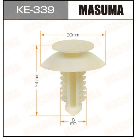 Retainer clip Masuma plastic, KE-339