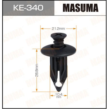 Retainer clip Masuma plastic, KE-340