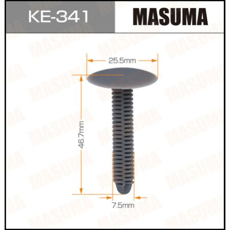 Retainer clip Masuma plastic, KE-341