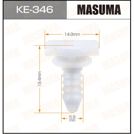 Retainer clip Masuma plastic, KE-346