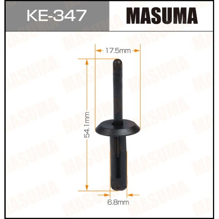 Retainer clip Masuma plastic, KE-347