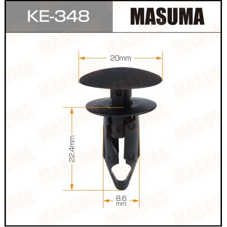 Retainer clip Masuma plastic, KE-348