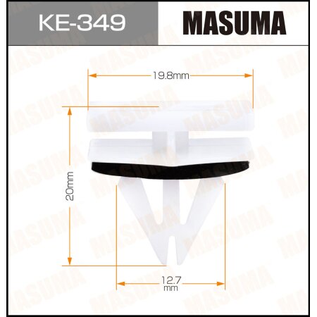 Retainer clip Masuma plastic, KE-349