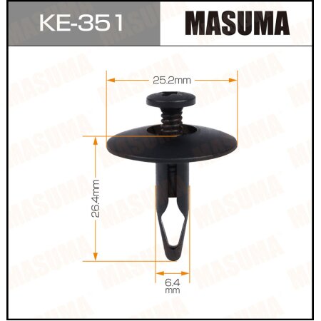 Retainer clip Masuma plastic, KE-351