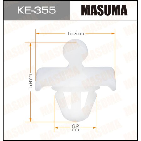 Retainer clip Masuma plastic, KE-355