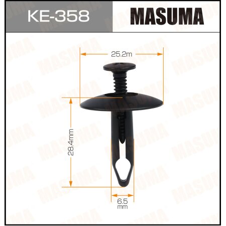 Retainer clip Masuma plastic, KE-358