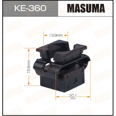 Retainer clip Masuma plastic, KE-360