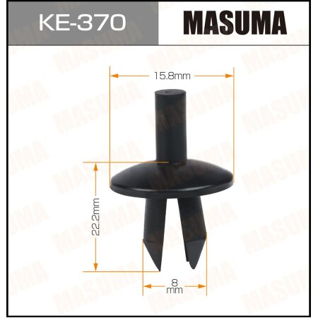 Retainer clip Masuma plastic, KE-370