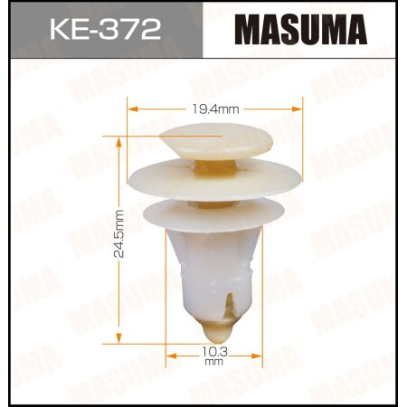 Retainer clip Masuma plastic, KE-372