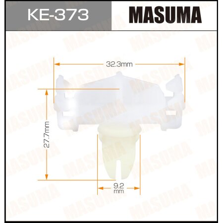 Retainer clip Masuma plastic, KE-373