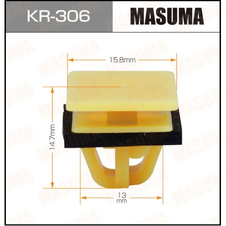 Retainer clip Masuma plastic, KR-306