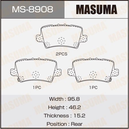 Brake pads Masuma, MS-8908