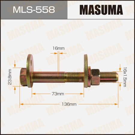 Camber adjustment bolt Masuma, MLS-558