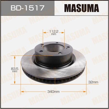 Brake disk Masuma, BD-1517