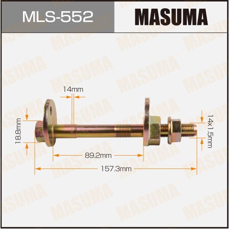 Camber adjustment bolt Masuma, MLS-552