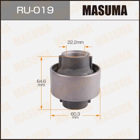Silent block suspension bush Masuma, RU-019