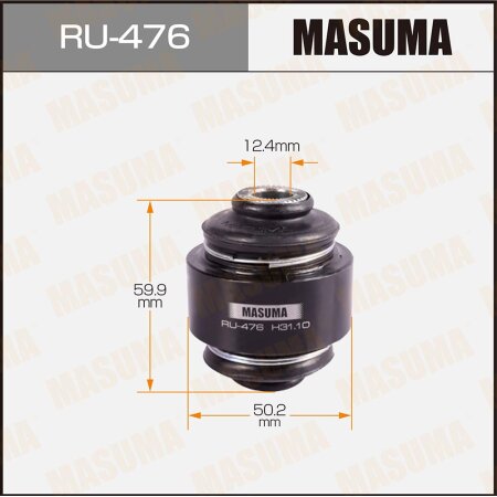 Silent block suspension bush Masuma, RU-476