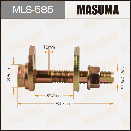 Camber adjustment bolt Masuma, MLS-585