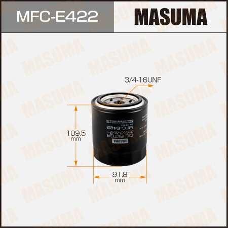 Oil filter Masuma, MFC-E422