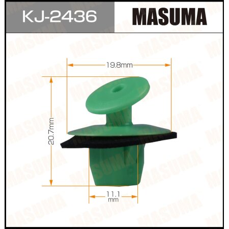 Retainer clip Masuma plastic, KJ-2436