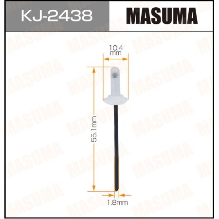 Retainer clip Masuma plastic, KJ-2438