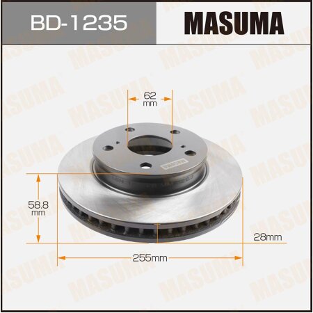 Brake disk Masuma, BD-1235
