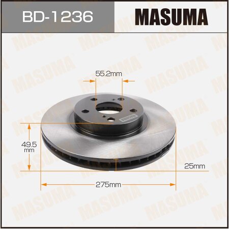 Brake disk Masuma, BD-1236