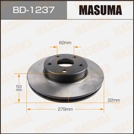 Brake disk Masuma, BD-1237