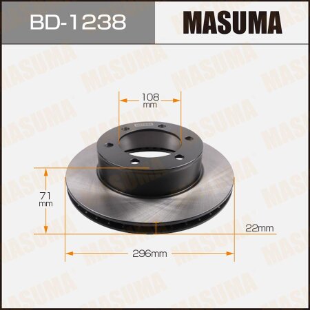 Brake disk Masuma, BD-1238