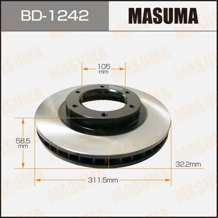 Brake disk Masuma, BD-1242
