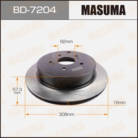 Brake disk Masuma, BD-7204