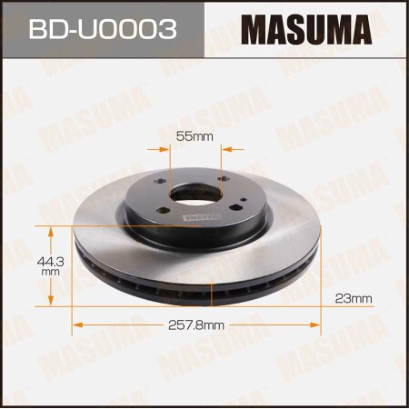 Brake disk Masuma, BD-U0003