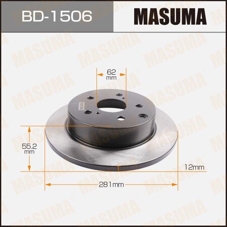 Brake disk Masuma, BD-1506