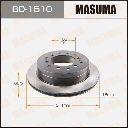 Brake disk Masuma, BD-1510