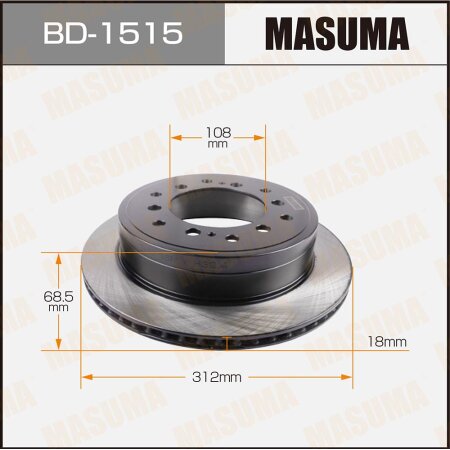 Brake disk Masuma, BD-1515