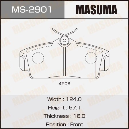 Brake pads Masuma, MS-2901