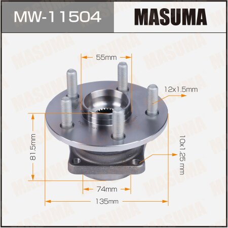 Wheel hub assembly Masuma, MW-11504