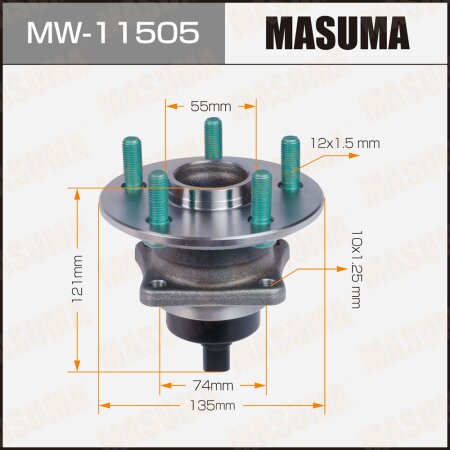 Wheel hub assembly Masuma, MW-11505