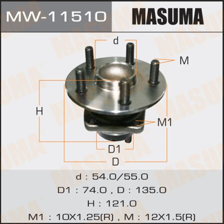 Wheel hub assembly Masuma, MW-11510