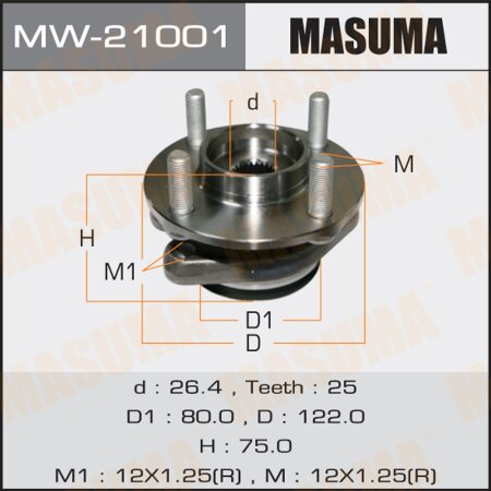 Wheel hub assembly Masuma, MW-21001