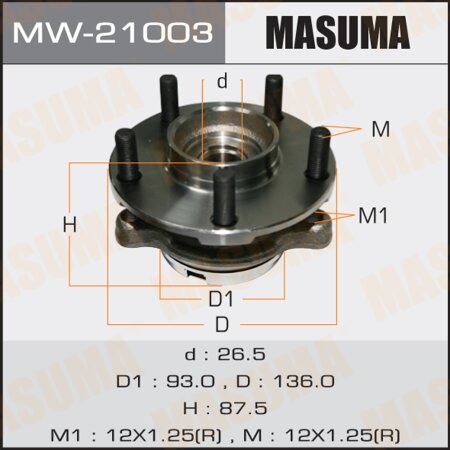 Wheel hub assembly Masuma, MW-21003