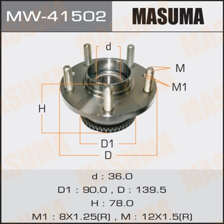 Wheel hub assembly Masuma, MW-41502