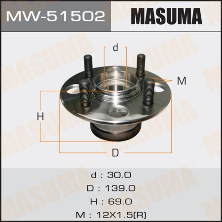 Wheel hub assembly Masuma, MW-51502