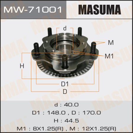 Wheel hub assembly Masuma, MW-71001