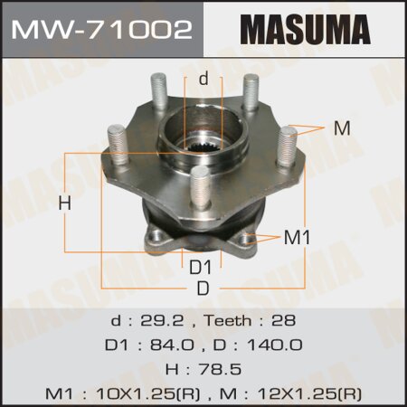 Wheel hub assembly Masuma, MW-71002