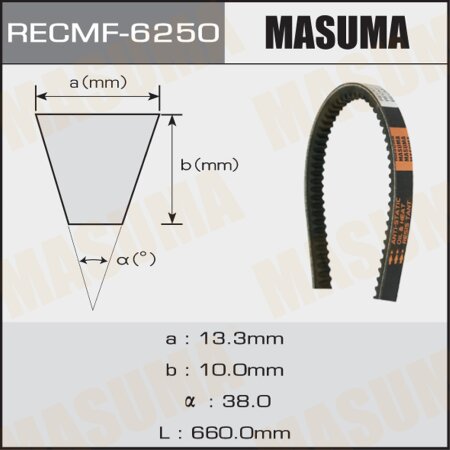 Drive V-Belt Masuma, 13x660 mm, 6250