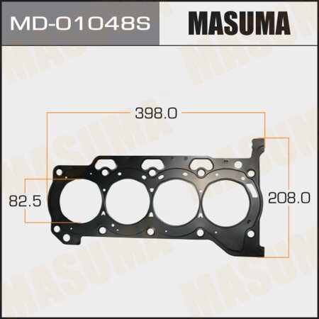 3-layer head gasket (metal-elastomer) Masuma, thickness 1,50mm, MD-01048S