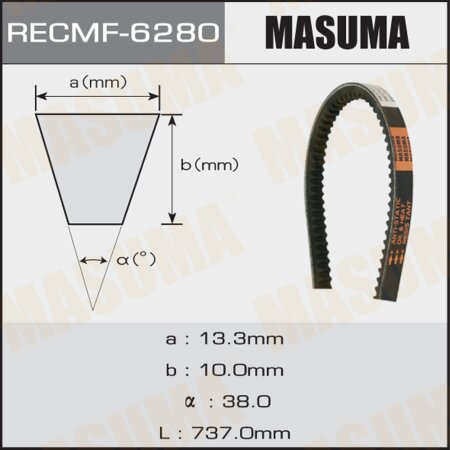 Drive V-Belt Masuma, 13x737 mm, 6280