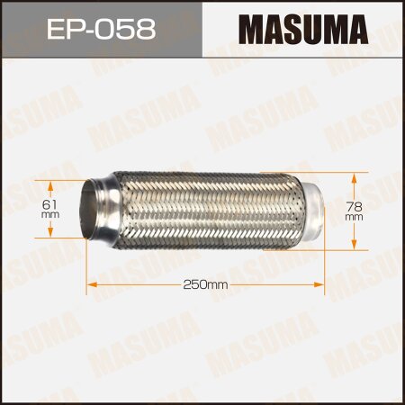 Flex pipe Masuma 2-layer 61x250, EP-058
